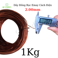Dây ĐỒNG bọc emay cách điện size 2.00mm - Cuộn 1Kg