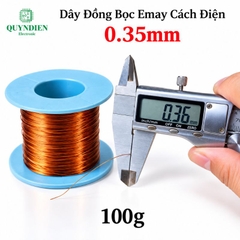 Dây Đồng Bọc Emay Cách Điện Size 0.35mm