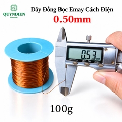 Dây Đồng Bọc Emay Cách Điện Size 0.50mm