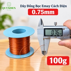 Dây Đồng Bọc Emay Cách Điện Size 0.75mm