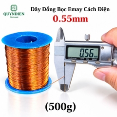 Dây Đồng Bọc Emay Cách Điện Size 0.55mm
