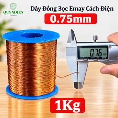 Dây Đồng Bọc Emay Cách Điện Size 0.75mm