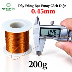 Dây Đồng Bọc Emay Cách Điện Size 0.45mm