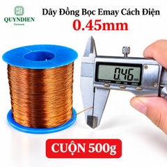 Dây Đồng Bọc Emay Cách Điện Size 0.45mm