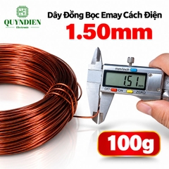 Dây Đồng Bọc Emay Cách Điện Size 1.50mm