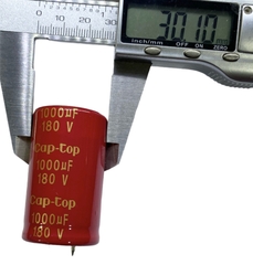 Tụ Điện Hóa Cap-Top 180V 1000uF 30x50mm dùng Lọc nhiễu, ổn định nguồn, dùng cho mạch công suất cao