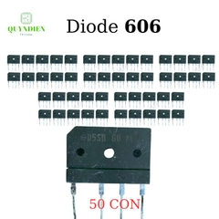 Diode Cầu Dẹp 606 - 10A 1000V ̣hàng tháo máy
