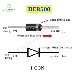 Diode xung HER508 5A 1000V loại dây