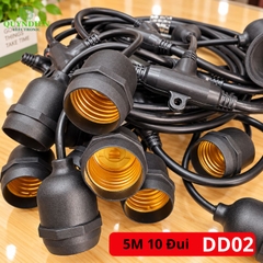 Dây Treo Đui Đèn Trang Trí Đúc Liền Dây Kín Nước E27 SOPOKA
