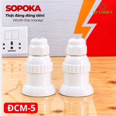 Đuôi đèn chịu mưa ngoài trời ren Xoán E27 SOPOKA