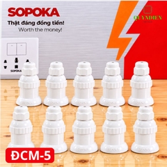 Đuôi đèn chịu mưa ngoài trời ren Xoán E27 SOPOKA