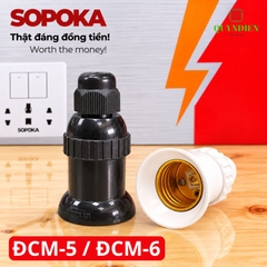 Đuôi đèn chịu mưa ngoài trời ren Xoán E27 SOPOKA
