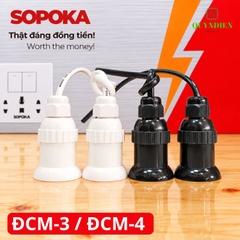 Đuôi đèn chịu mưa ngoài trời ren Xoán E27 SOPOKA