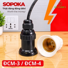 Đuôi đèn chịu mưa ngoài trời ren Xoán E27 SOPOKA