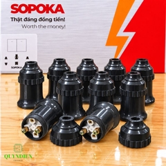 Đuôi bóng đèn ren vặn xoáy E27 loe trong nhà SOPOKA