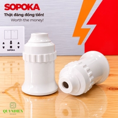 Đuôi bóng đèn ren vặn xoáy E27 loe trong nhà SOPOKA