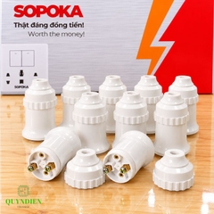 Đuôi bóng đèn ren vặn xoáy E27 loe trong nhà SOPOKA