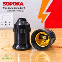 Đuôi bóng đèn ren vặn xoáy E27 loe trong nhà SOPOKA