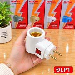 Đuôi Đèn Thẳng Lắp Trần Ren Vặn Xoáy E27 ĐT5A SOPOKA