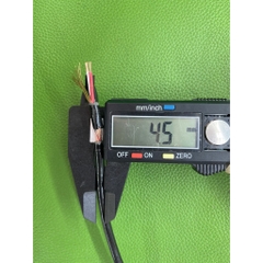 1 mét dây tín hiệu chống nhiễu 3 pin màu đen 4.5mm. Dây linde 3 ruột