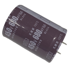 Tụ lộc nguồn 680uF 450V DC (35x50mm)-giao ngẫu nhiên màu Đen hoặc màu Nâu