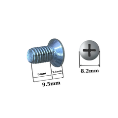 Ốc vít M5 dài 1cm đầu col ren mịn (Túi 100 con=137g)