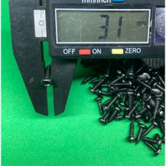 Ốc vít đầu dù nhọn răng xoắn 3mm dài 14mm ĐEN một túi 620gram khoản 950 con
