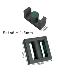 Lõi Biến áp xung EC60 Tròn Nằm (13+13)