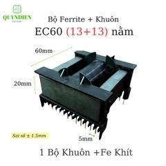 Lõi Biến áp xung EC60 Tròn Nằm (13+13)