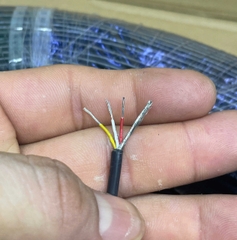 Dây 3 tín hiệu đồng xi bạc 3mm màu đen 26 AWG