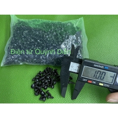 Ốc vít 3mm dài 8mm ĐEN (túi 1Kg =1000 gam)