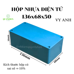Hộp Nhựa Vy Anh 136x68x50mm Màu Xanh