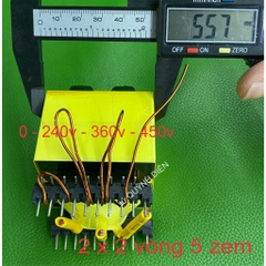 Biến áp xung quấn mới E5540 VUÔNG nằm