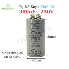 Tụ Đề Khởi Động Motor 300uF 250VAC Tụ Kapa TinhChi ABM