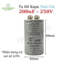 Tụ Đề Khởi Động Motor 200uF 250VAC Tụ Kapa TinhChi ABM