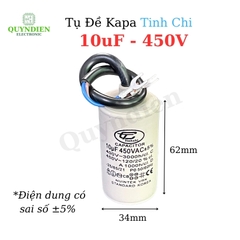 Tụ Đề Máy Bơm Nước 10uF 450V Tụ Kapa Tinh Chi
