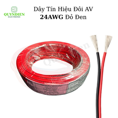 Dây Tín Hiệu Đôi AV 24AWG Đỏ Đen – Chống Nhiễu, Bền Bỉ, Chuẩn RoHS