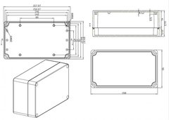 Hộp Nhựa WANCHI 160x90x60mm Màu Trắng
