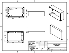 Hộp Nhựa ABS chống nước WANCHI 200x120x75mm Màu Đen Nắp Đục