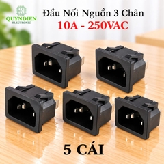 Ổ Jack Nguồn AC 3 Chân 10A 250VAC loại gài