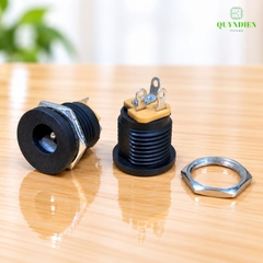 Jack Sạc DC 5.5x2.1mm Có Tán Lỗ Khoét 12mm