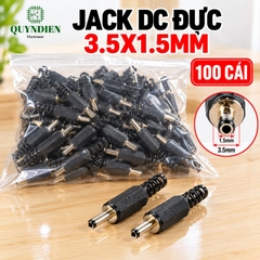 Jack Sạc DC Chui Đực 3.5x1.5mm Loại Nhỏ