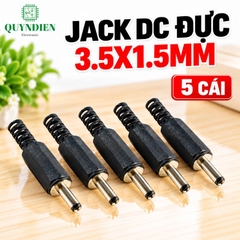 Jack Sạc DC Chui Đực 3.5x1.5mm Loại Nhỏ