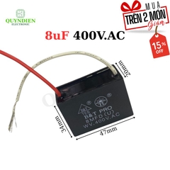 Tụ điện kapa tụ đề tụ ngậm tụ quạt 8uf 400V.AC TÍN LIÊN