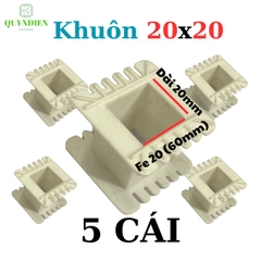 Khuôn nhựa quấn biến áp Fe silic 20x20mm