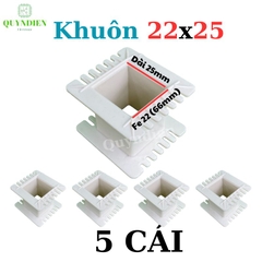 Khuôn nhựa quấn biến áp Fe silic 22x25mm