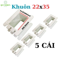 Khuôn nhựa quấn biến áp Fe silic 22x35mm
