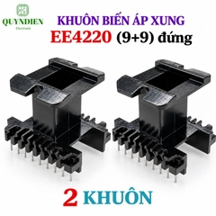 Khuôn Biến Áp Xung EE4220 (9+9) Vuông Đứng