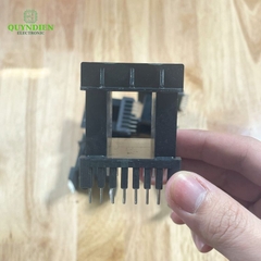 Khuôn biến áp xung EE6527 Nằm Đen (8+8 chân)
