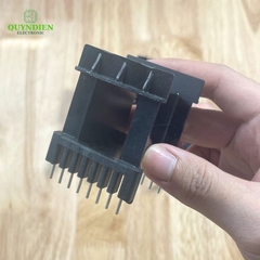 Khuôn biến áp xung EE6527 Nằm Đen (8+8 chân)